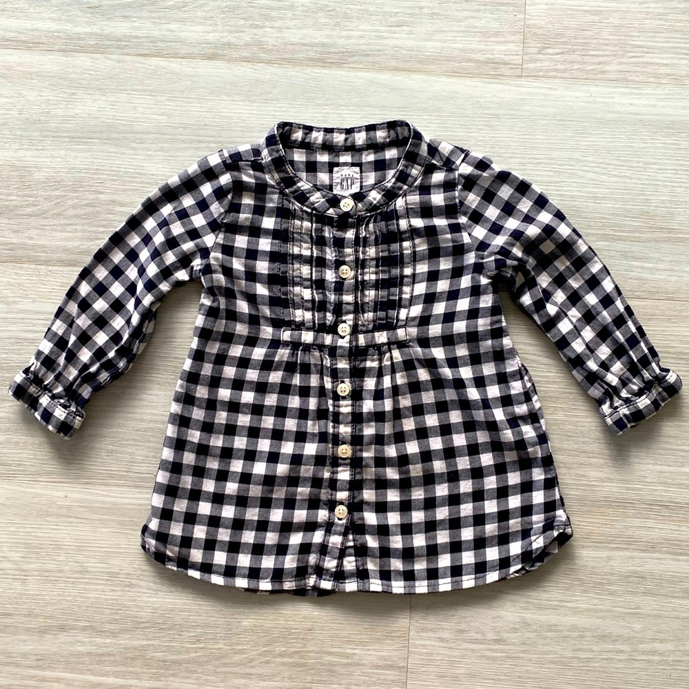 Baby Gap checkered blouse